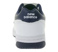 Zapatillas New Balance 480 para hombre, de piel auténtica y con plantilla Ortholite, caña baja, BB480LWN, blanco/azul