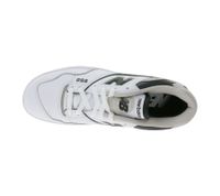 Baskets New Balance 550 en cuir véritable pour homme avec logo N, chaussures basses, BB550ESI, blanc/noir