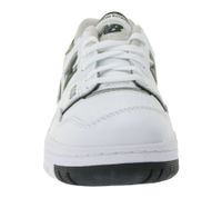 Baskets New Balance 550 en cuir véritable pour homme avec logo N, chaussures basses, BB550ESI, blanc/noir