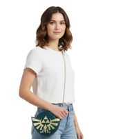 Bolso de mano The Legend of Zelda con el escudo Hylian verde/dorado