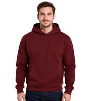 Sudadera con capucha de algodón de la Liga Europea de Fútbol para hombre, con bolsillo tipo canguro en rojo Zinfandel o gris jaspeado Sudadera con capucha de algodón de la Liga Europea de Fútbol para hombre, con bolsillo tipo canguro en rojo Zinfandel o gris jaspeado