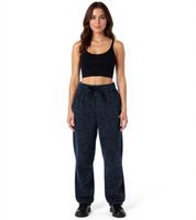 NANGAPARBAT 2-pack of knitted fleece pants for women or men, anti-pilling and anti-static leisure pants with OEKO-TEX Standard 100 in gray/black or dark blue NANGAPARBAT 2-pack of knitted fleece pants for women or men, anti-pilling and anti-static leisure pants with OEKO-TEX Standard 100 in gray/black or dark blue