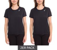 Pack de 2 camisetas: Camiseta Nike Dri-FIT Race para mujer, camiseta de fitness de manga corta, camiseta deportiva Airy, DD5927 010 negra