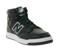 New Balance 480 Herren Sneaker Echtleder-Schuhe mit „new balance“ Schriftzug  Alltags-Schuhe BB480HD Schwarz/Weiß