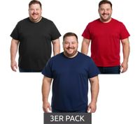 Pack de 3 camisetas ELEVATE Heros para hombre, también disponibles en 4XL y 5XL. Camiseta de algodón lisa, camiseta básica de 150 g/m², camiseta interior y tallas grandes. Disponible en rojo, negro o azul marino. Pack de 3 camisetas ELEVATE Heros para hombre, también disponibles en 4XL y 5XL. Camiseta de algodón lisa, camiseta básica de 150 g/m², camiseta interior y tallas grandes. Disponible en rojo, negro o azul marino.