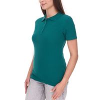 Pack de 5 polos económicos ELEVATE Helios para mujer, punto de piqué de algodón, 180 g/m², 3810760, color verde bosque, verde oscuro Pack de 5 polos económicos ELEVATE Helios para mujer, punto de piqué de algodón, 180 g/m², 3810760, color verde bosque, verde oscuro