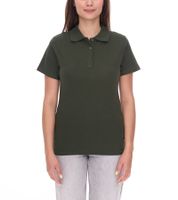 Polo ELEVATE Helios para mujer, punto de piqué de algodón, 180 g/m², 3810770, verde militar, verde oscuro, paquete de 5 Polo ELEVATE Helios para mujer, punto de piqué de algodón, 180 g/m², 3810770, verde militar, verde oscuro, paquete de 5