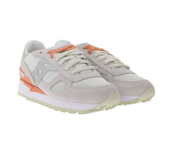 Saucony Shadow Original Damen Sneaker im Retro-Look mit EVA-Zwischensohle Echtleder-Schuhe S1108-832 Coral