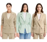 Stylish women's evening blazer, autumn blazer, business blazer, cotton blazer in khaki or mint Stylish women's evening blazer, autumn blazer, business blazer, cotton blazer in khaki or mint