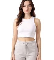 ZEGY Women's Crop Top Tank Top Ribbed Cotton Sleeveless Shirt 1085 Black or White ZEGY Women's Crop Top Tank Top Ribbed Cotton Sleeveless Shirt 1085 Black or White