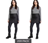 Polarino Women's Skirt, Wind and Water-Repellent Outdoor Skirt, Quilted Skirt, 16768103, Black