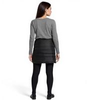 Polarino Women's Skirt, Wind and Water-Repellent Outdoor Skirt, Quilted Skirt, 16768103, Black