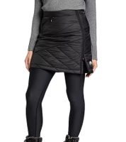 Polarino Women's Skirt, Wind and Water-Repellent Outdoor Skirt, Quilted Skirt, 16768103, Black