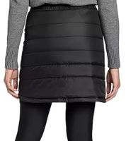 Polarino Women's Skirt, Wind and Water-Repellent Outdoor Skirt, Quilted Skirt, 16768103, Black