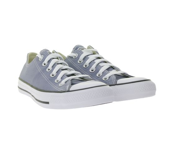 Converse Chuck Taylor All Star Damen Low Top Sneaker mit OrthoLite-Dämpfung Freizeit-Schuhe A02802C Grau