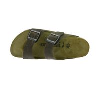 Zapatillas de casa BIRKENSTOCK Arizona de piel nobuk para hombre y mujer, fabricadas en Alemania, ancho estrecho 352203 o 1027039, en marrón o caqui.