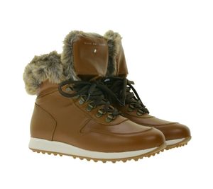 DUCA DEL COSMA Palazzo Damen Echtleder-Stiefelette wasserdichte Golf-Schuhe mit ARNEFLEX Einlegesohle 215292-16 Braun