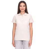 Polo ELEVATE Helios para mujer, punto piqué de algodón, 180 g/m², 3810790, beige, paquete económico de 5