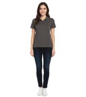 Polo ELEVATE Helios para mujer, paquete de 5, punto piqué de algodón, 180 g/m², 3810789, gris oscuro