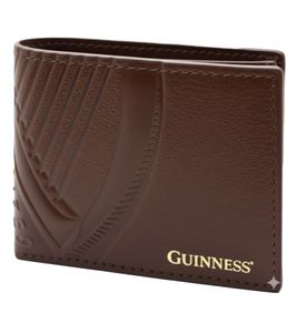Guinness Portemonnaie mit Logo-Schriftzug Geldbeutel Robuste-Verarbeitung kompakt Braun