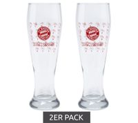 2-pack FC Bayern Munich Team 2022/23 Beer Glasses – Official Collector's Edition 640ml Wheat Beer Glass 31324 Transparent/Red 2-pack FC Bayern Munich Team 2022/23 Beer Glasses – Official Collector's Edition 640ml Wheat Beer Glass 31324 Transparent/Red