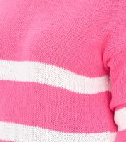 Pull Aniston CASUAL en maille coton pour femme, idéal au quotidien, manches longues, 39680449, rose/blanc
