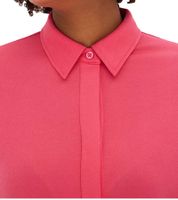 Stylish women's mini dress, summer dress with shirt collar and batwing sleeves, 934479 Pink Stylish women's mini dress, summer dress with shirt collar and batwing sleeves, 934479 Pink