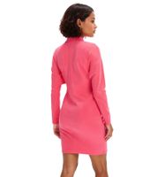 Stylish women's mini dress, summer dress with shirt collar and batwing sleeves, 934479 Pink Stylish women's mini dress, summer dress with shirt collar and batwing sleeves, 934479 Pink