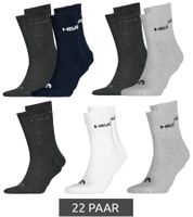 22 pairs of HEAD All Sports socks for men and women, training socks, sports socks 701236921 in black, blue, gray, and white 22 pairs of HEAD All Sports socks for men and women, training socks, sports socks 701236921 in black, blue, gray, and white