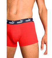 Lot de 6 boxers PUMA Everyday Basic en coton pour homme 701232894 003 Gris/Rouge Lot de 6 boxers PUMA Everyday Basic en coton pour homme 701232894 003 Gris/Rouge