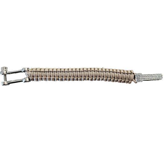 I-BRACE Paracord Bracelet, Survival Rope Braided Bracelet Made of Tear-Resistant Parachute Beige I-BRACE Paracord Bracelet, Survival Rope Braided Bracelet Made of Tear-Resistant Parachute Beige