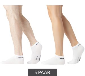 5 Paar umbro Sport Socks Sneaker-Socken für Damen und Herren Strümpfe Oeko-Tex Standard 100 UMG/1/TC5/FX6 Weiß