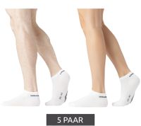 Lot de 5 paires de chaussettes de sport Umbro pour homme et femme, certifiées Oeko-Tex Standard 100 UMG/1/TC5/FX6, blanches Lot de 5 paires de chaussettes de sport Umbro pour homme et femme, certifiées Oeko-Tex Standard 100 UMG/1/TC5/FX6, blanches
