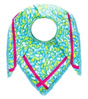 Écharpe triangulaire ZWILLINGSHERZ à franges et motif gouttes colorées, écharpe tendance 3014D-0204-73 Bleu/Vert/Rose Écharpe triangulaire ZWILLINGSHERZ à franges et motif gouttes colorées, écharpe tendance 3014D-0204-73 Bleu/Vert/Rose