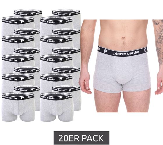 20-Pack Pierre Cardin Men's Cotton Boxer Shorts Underwear R808 6500 Gray