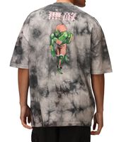 T-shirt homme RE:COVERED X CAPCOM, col rond en coton, imprimé Street Fighter, gris avec Blanka ou bleu avec Vega T-shirt homme RE:COVERED X CAPCOM, col rond en coton, imprimé Street Fighter, gris avec Blanka ou bleu avec Vega