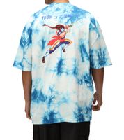 T-shirt homme RE:COVERED X CAPCOM, col rond en coton, imprimé Street Fighter, gris avec Blanka ou bleu avec Vega T-shirt homme RE:COVERED X CAPCOM, col rond en coton, imprimé Street Fighter, gris avec Blanka ou bleu avec Vega