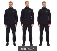 3er Sparpack LOTTO Herren Fleece-Sweater Trainings-Pullover mit Reißverschluss Sweat-Zipper MPFX1000NET Schwarz 3er Sparpack LOTTO Herren Fleece-Sweater Trainings-Pullover mit Reißverschluss Sweat-Zipper MPFX1000NET Schwarz