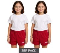 Lot de 2 shorts d'entraînement NIKE Stock Fast 2 pour enfant avec technologie Dri-FIT. Shorts de football pour filles et garçons. Short de sport NT0305-657 Rouge Lot de 2 shorts d'entraînement NIKE Stock Fast 2 pour enfant avec technologie Dri-FIT. Shorts de football pour filles et garçons. Short de sport NT0305-657 Rouge