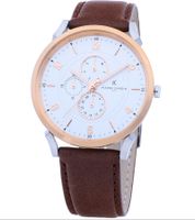 Pierre Cardin Men's Multi-Dial Analog Quartz Watch, 3 ATM, 44 mm, with a Leather Strap in Brown/Rose Gold/Silver or a Textile Strap in Black/Copper