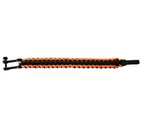 I-BRACE Paracord Bracelet, Survival Rope Braided from Tear-Resistant Parachute Cord, Black/Orange I-BRACE Paracord Bracelet, Survival Rope Braided from Tear-Resistant Parachute Cord, Black/Orange