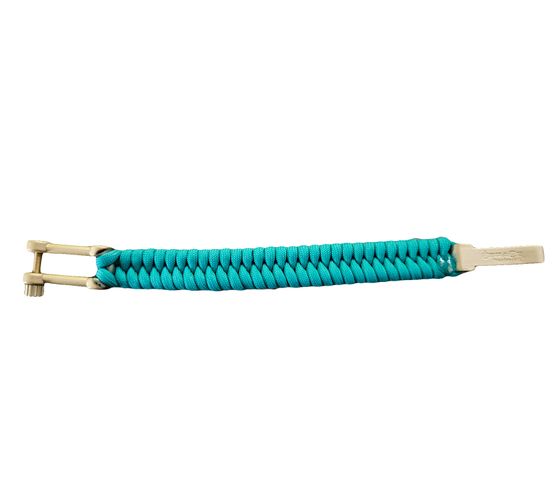 Bracelet I-BRACE en paracorde, corde de survie tressée en corde de parachute indéchirable 550 IB-1052 Turquoise