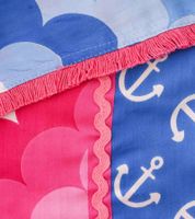 ZWILLINGSHERZ Scale Pattern Anchor Square Scarf with Anchors and Scales Fashion Scarf 3016Q-0712-6 Pink/Blue/White ZWILLINGSHERZ Scale Pattern Anchor Square Scarf with Anchors and Scales Fashion Scarf 3016Q-0712-6 Pink/Blue/White