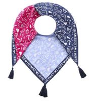 ZWILLINGSHERZ Homeland Love Square Scarf with Maritime Symbols Fashion Scarf 3016Q-0209-9 Blue/Pink/White ZWILLINGSHERZ Homeland Love Square Scarf with Maritime Symbols Fashion Scarf 3016Q-0209-9 Blue/Pink/White