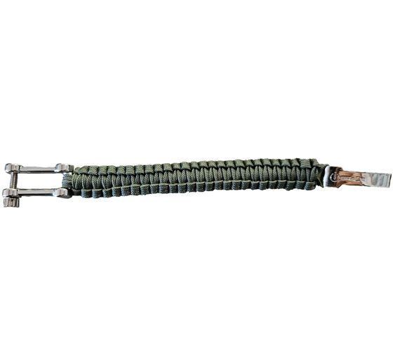 I-BRACE Paracord Bracelet, Survival Rope Braided from Tear-Resistant Parachute Cord, Green I-BRACE Paracord Bracelet, Survival Rope Braided from Tear-Resistant Parachute Cord, Green