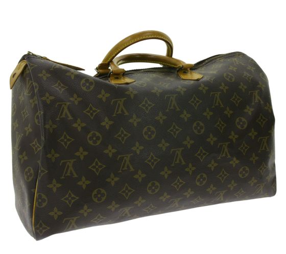 LOUIS VUITTON Vintage Speedy 40 Monogram Secondhand Women's Genuine Leather Handbag Brown