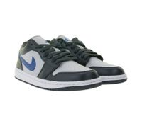 Sneaker Nike Air Jordan 1 Low da donna con sistema di ammortizzazione Air incapsulato, in vera pelle, DC0774 040 Blu scuro/Grigio Sneaker Nike Air Jordan 1 Low da donna con sistema di ammortizzazione Air incapsulato, in vera pelle, DC0774 040 Blu scuro/Grigio