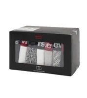 Lot de 7 boxers homme LEVI'S en coton avec ceinture colorée, dans un coffret cadeau 701225625 003 Noir/Blanc/Rouge/Gris Lot de 7 boxers homme LEVI'S en coton avec ceinture colorée, dans un coffret cadeau 701225625 003 Noir/Blanc/Rouge/Gris
