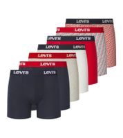 Lot de 7 boxers homme LEVI'S en coton avec ceinture colorée, dans un coffret cadeau. 701225625 004 Bleu marine/Rouge/Blanc/Gris Lot de 7 boxers homme LEVI'S en coton avec ceinture colorée, dans un coffret cadeau. 701225625 004 Bleu marine/Rouge/Blanc/Gris