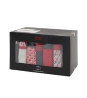 Lot de 7 boxers homme LEVI'S en coton avec ceinture colorée, dans un coffret cadeau. 701225625 004 Bleu marine/Rouge/Blanc/Gris Lot de 7 boxers homme LEVI'S en coton avec ceinture colorée, dans un coffret cadeau. 701225625 004 Bleu marine/Rouge/Blanc/Gris